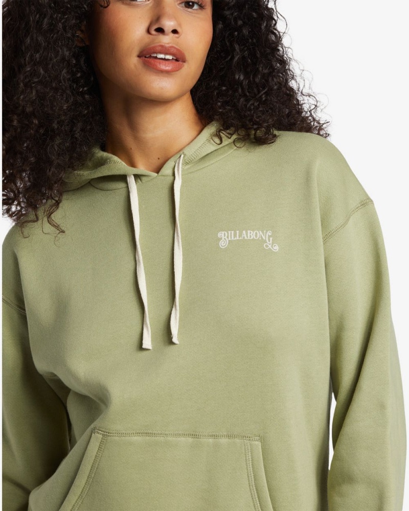 Green Women's Billabong Dreamland Sweatshirt | 190653GWV