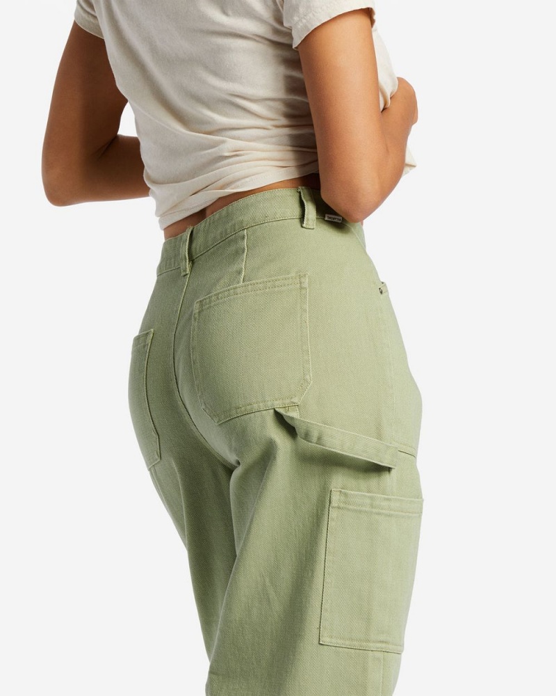 Green Women's Billabong Leia Cargo Pants | 254769TXN