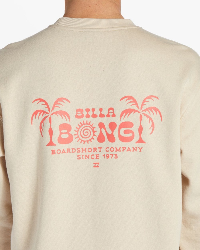 Grey Men's Billabong Short Sands Crew Sweatshirt | 826451EKV