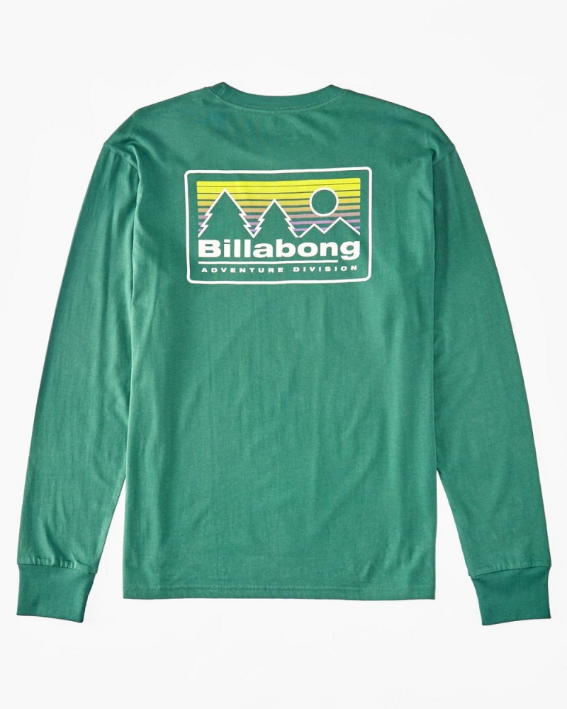 Jungle Men's Billabong Range Long Sleeve T-Shirt | 753286KFD