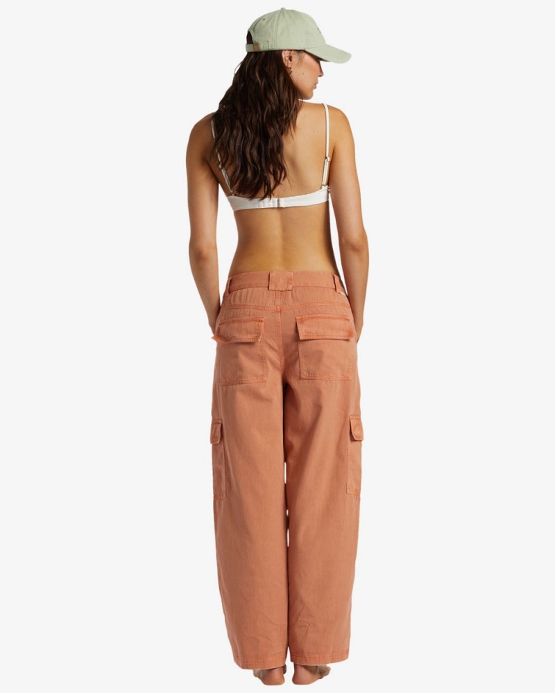 Khaki Women's Billabong Walk Along Pants | 903725VZA