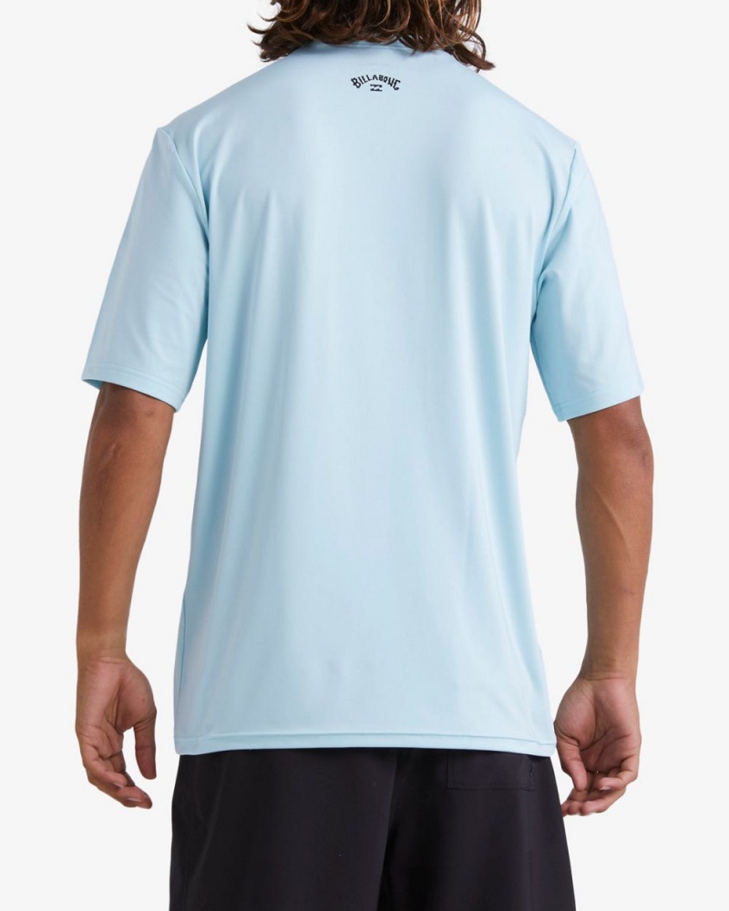 Light Blue Men's Billabong All Day Wave Loose Fit Short Sleeve Surf T-Shirt | 201465QUR