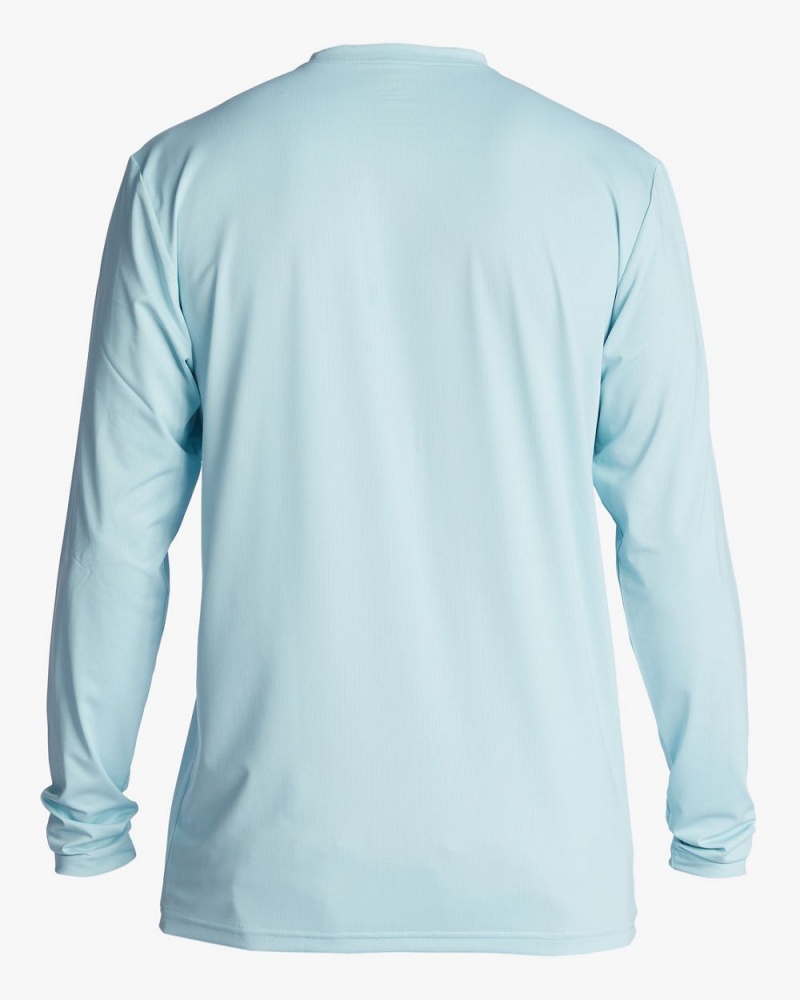 Light Blue Men's Billabong Arch Mesh Upf 50 Long Sleeve Surf T-Shirt | 346175LIB