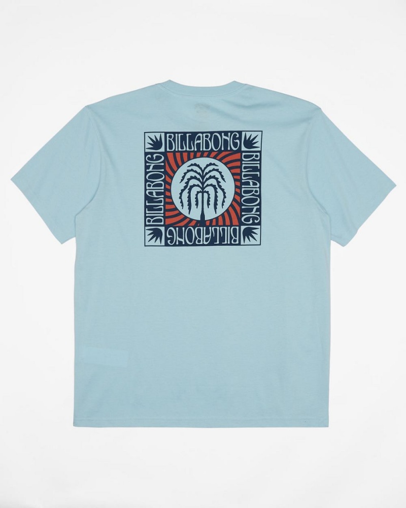 Light Blue Men's Billabong Troppo Pocket T-Shirt | 495623PXK