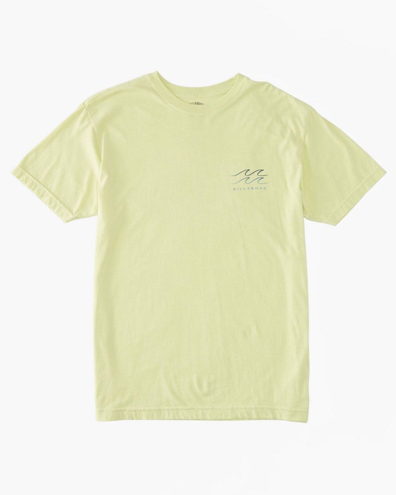 Light Green Men's Billabong Fl Breeze T-Shirt | 642305GLJ