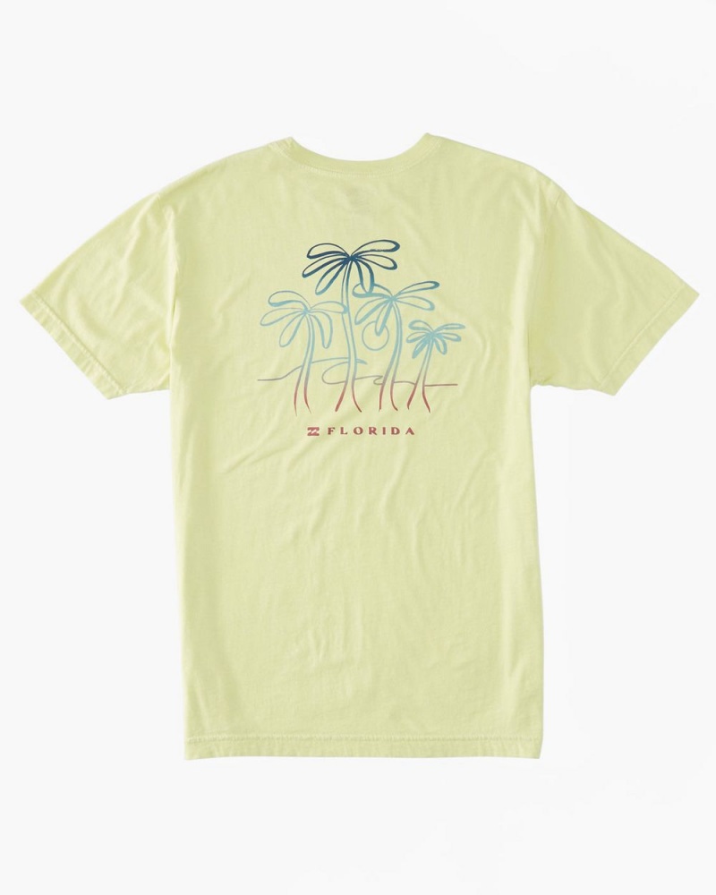 Light Green Men\'s Billabong Fl Breeze T-Shirt | 642305GLJ