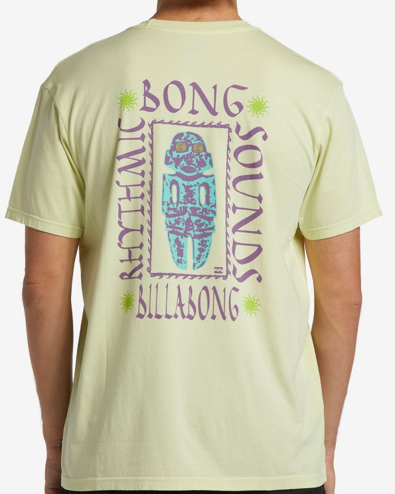 Light Green Men's Billabong Rhythmic T-Shirt | 851479RTV