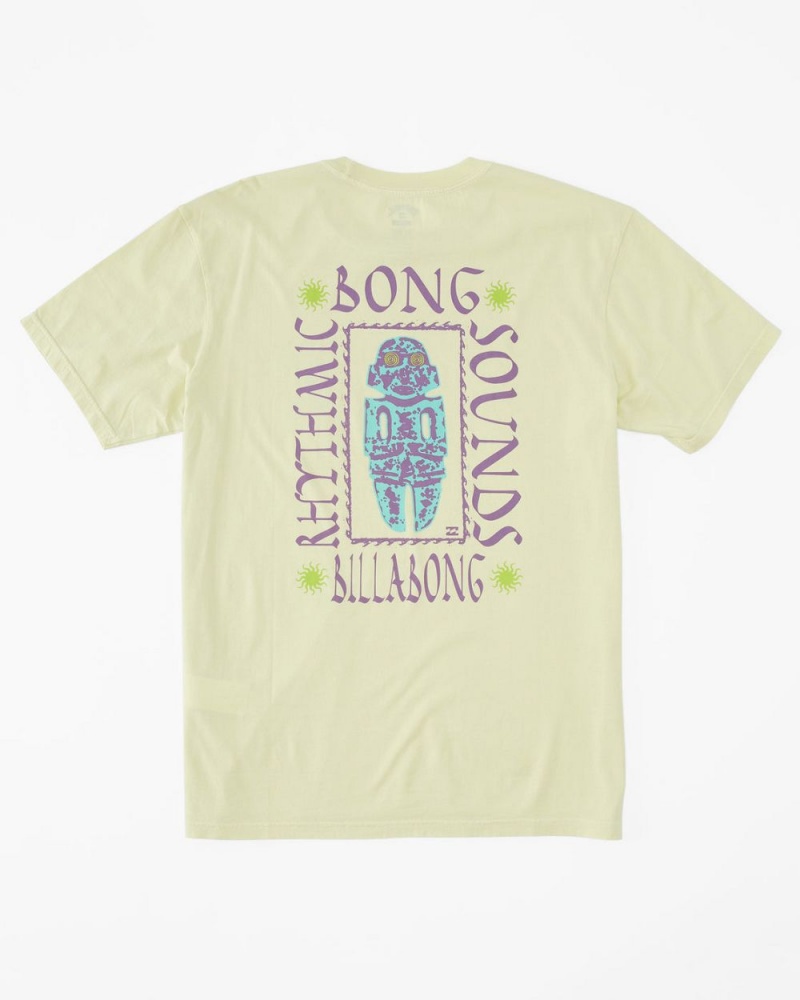 Light Green Men's Billabong Rhythmic T-Shirt | 851479RTV