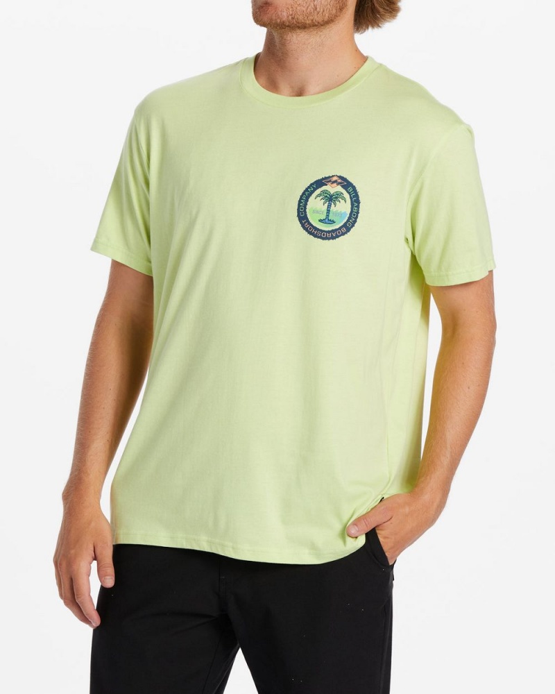 Light Green Men's Billabong Transport T-Shirt | 120658APL