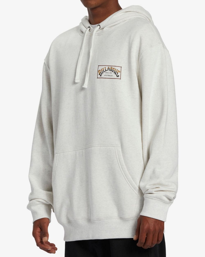 Light Grey Heather Men's Billabong Short Sands Pullover Sweatshirt | 810439FSI