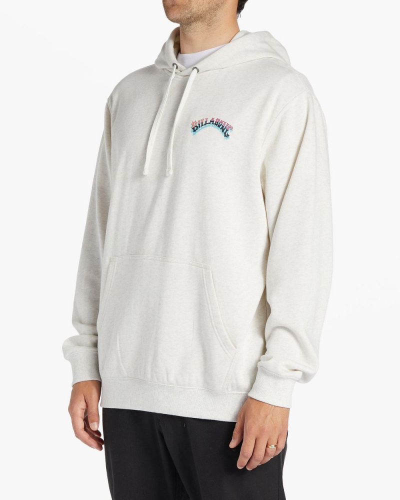 Light Grey Heather Men's Billabong Short Sands Pullover Sweatshirt | 539041PWE