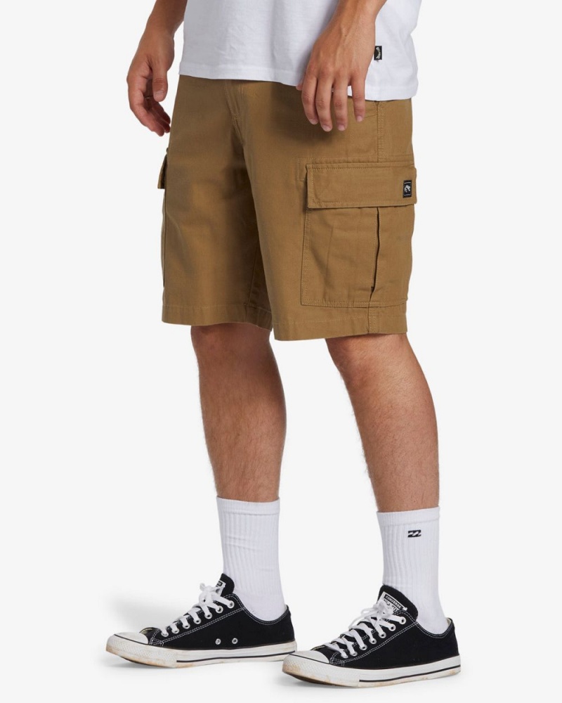 Light Khaki Men's Billabong Combat Cargo Shorts | 581423SAL