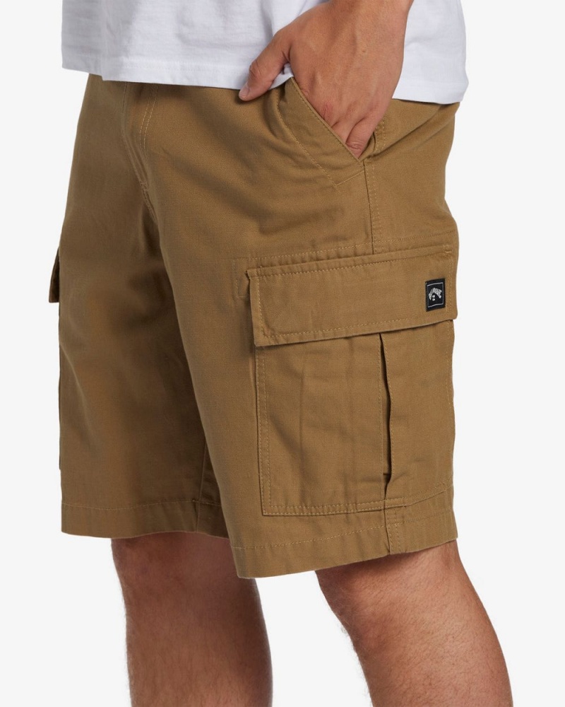 Light Khaki Men's Billabong Combat Cargo Shorts | 581423SAL