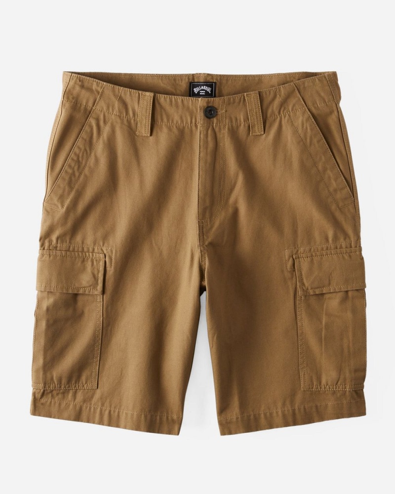 Light Khaki Men's Billabong Combat Cargo Shorts | 581423SAL