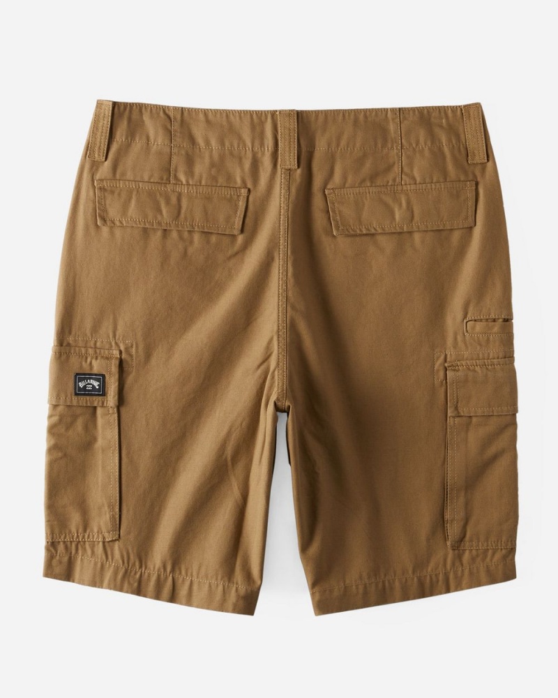 Light Khaki Men's Billabong Combat Cargo Shorts | 581423SAL