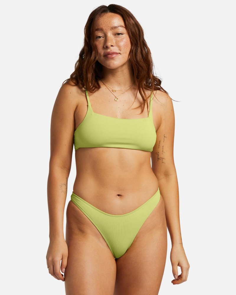 Light Lime Women's Billabong Sol Searcher Hike Bikini Bottoms | 976810GXM