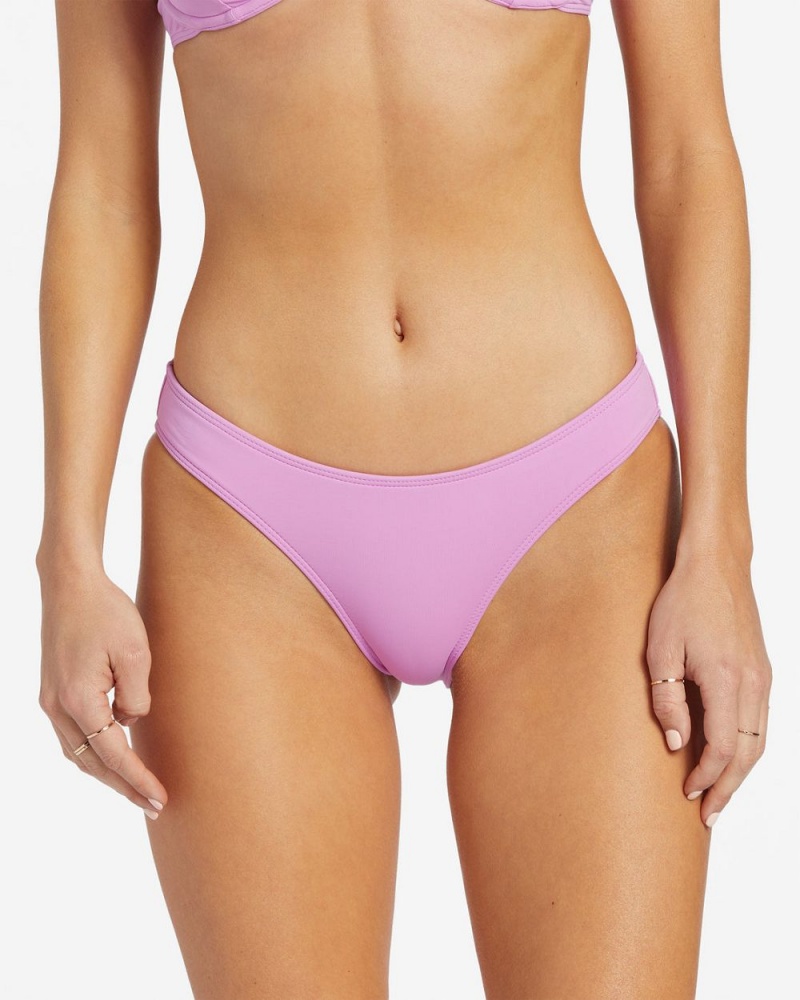 Lush Lilac Women's Billabong Sol Searcher Lowrider Bikini Bottoms | 594386FRU