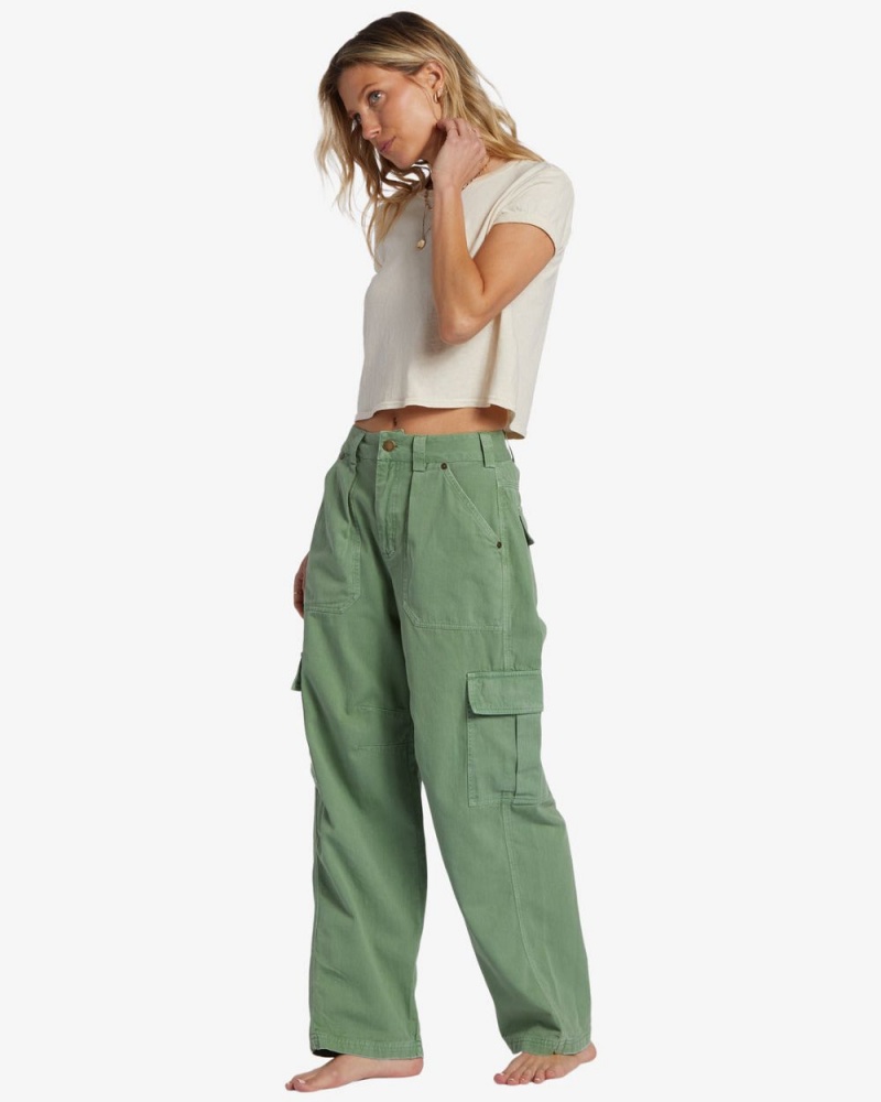 Mint Women's Billabong Walk Along Pants | 203897MLQ