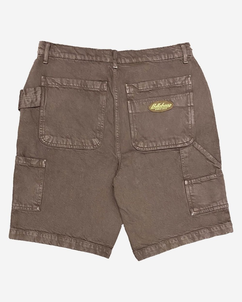 Mocha Men's Billabong Bad Dog Denim Shorts | 425706ANR