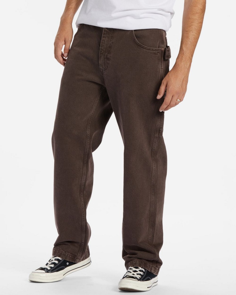 Mocha Men's Billabong Bad Dog Workwear Pants | 804972XJT