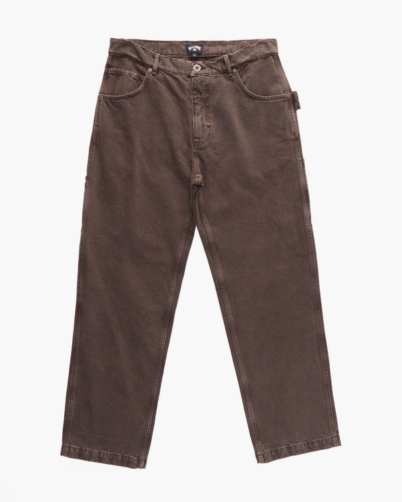 Mocha Men's Billabong Bad Dog Workwear Pants | 804972XJT