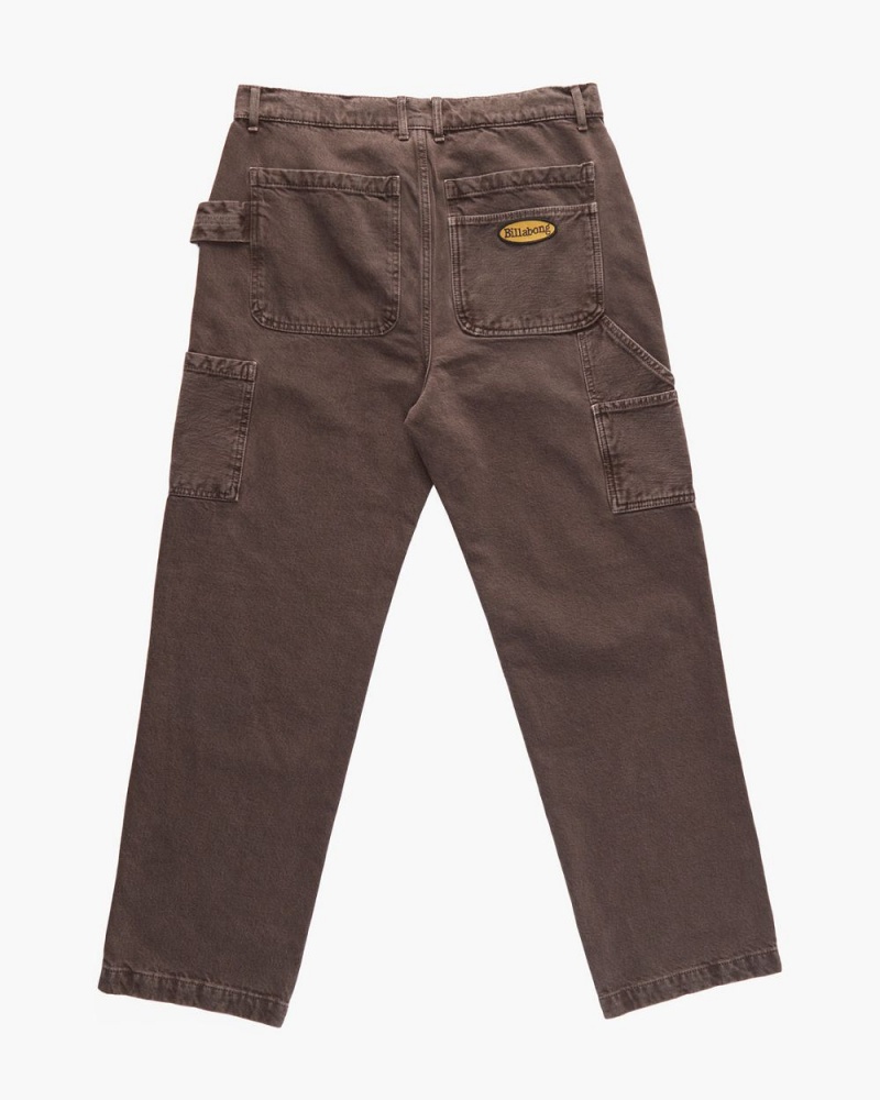 Mocha Men's Billabong Bad Dog Workwear Pants | 804972XJT