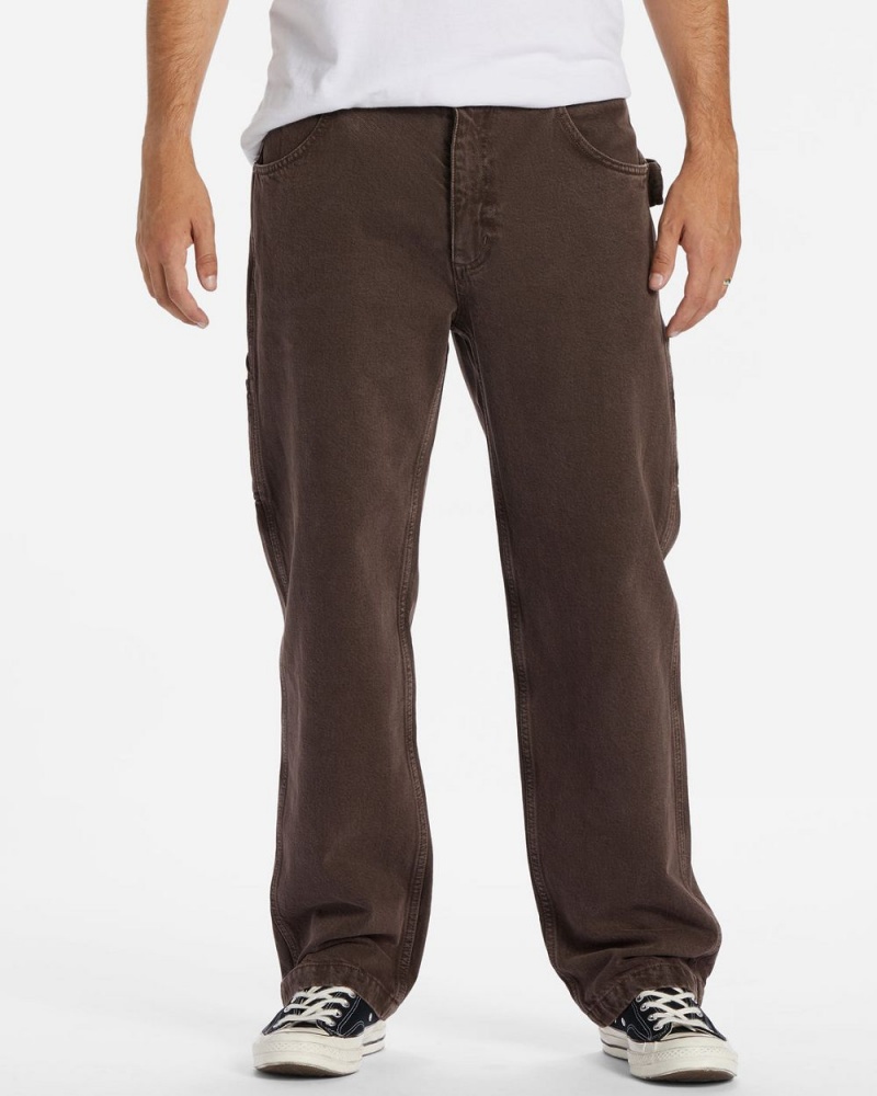 Mocha Men\'s Billabong Bad Dog Workwear Pants | 804972XJT