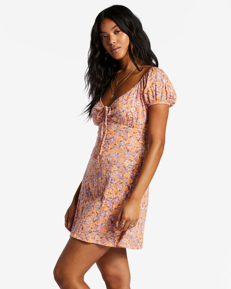 Multi Women's Billabong Dream Girl Mini Dress | 159430DLZ