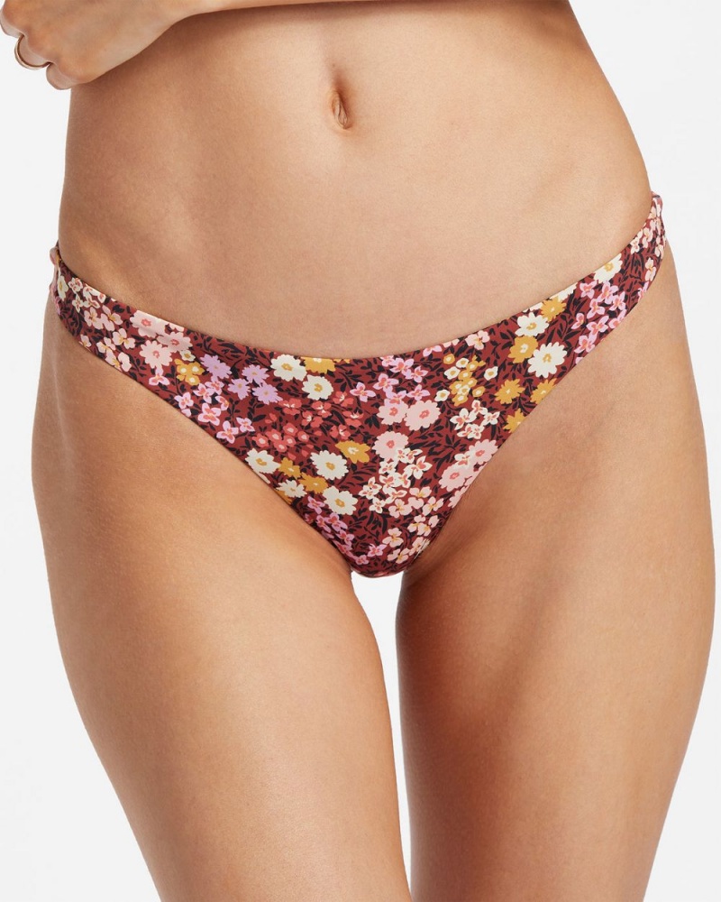 Multi Women's Billabong Field Of Dreams Tanga Bikini Bottoms | 827531SBL