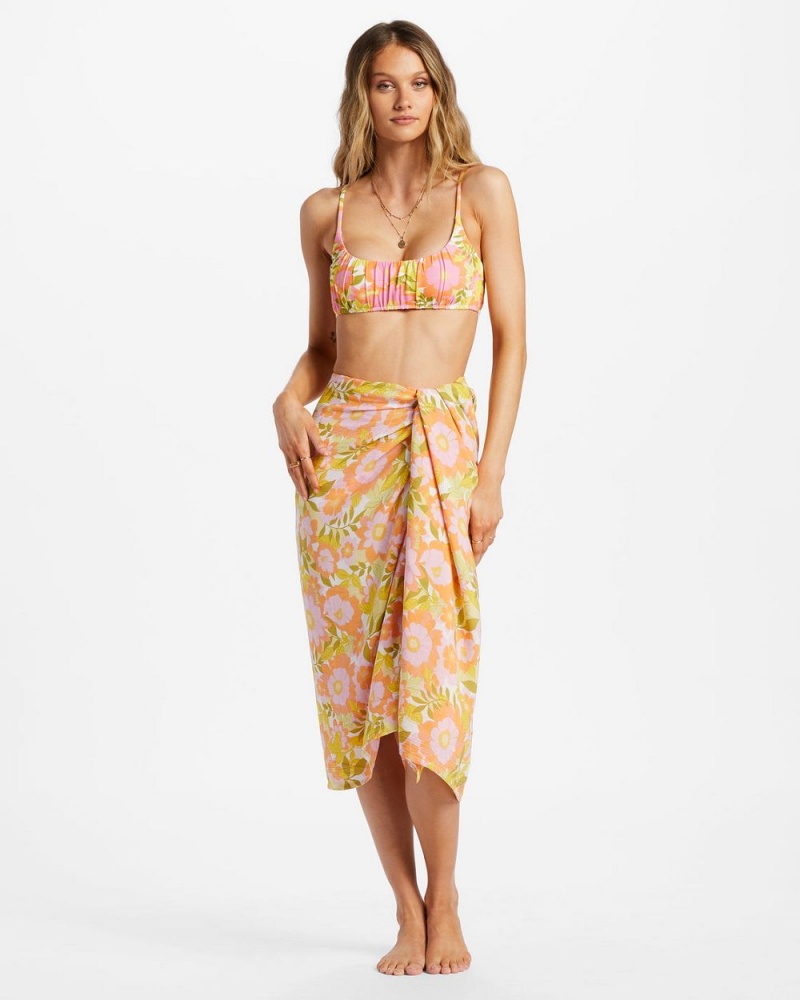 Multi Women\'s Billabong So Right Sarong Wrap Skirts | 126987WIZ