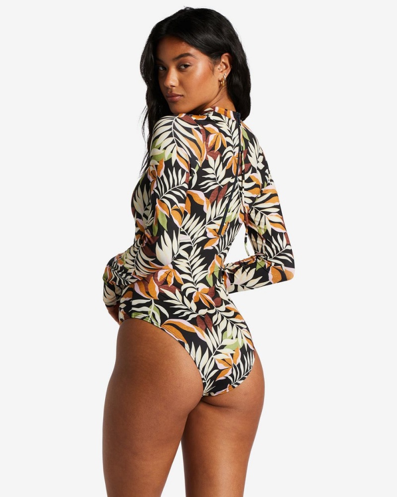 Multi Women's Billabong Tales From The Tropics Long Sleeve One-Piece Swimsuit | 295614KIZ