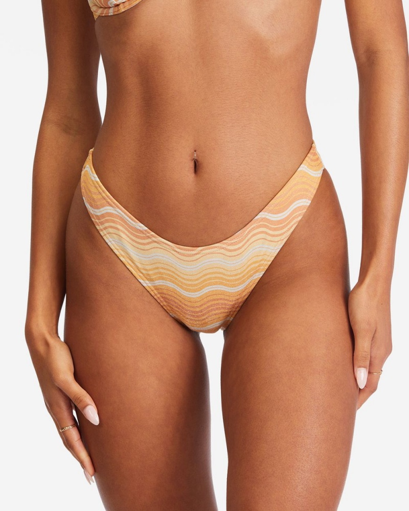 Multi Women's Billabong Wave Hello Hike Bikini Bottoms | 147236MSN