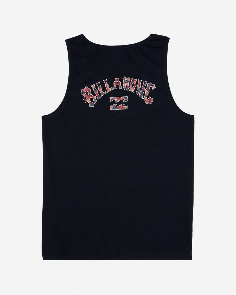 Navy Men's Billabong Arch Fill Tanks | 845906PRN