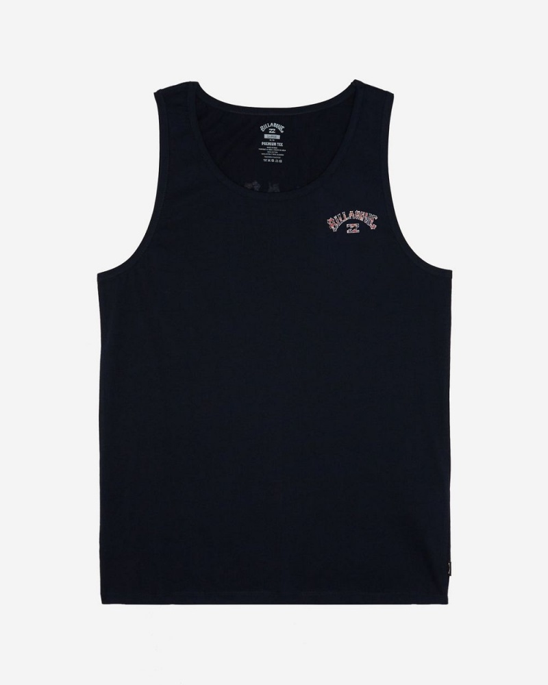 Navy Men's Billabong Arch Fill Tanks | 845906PRN