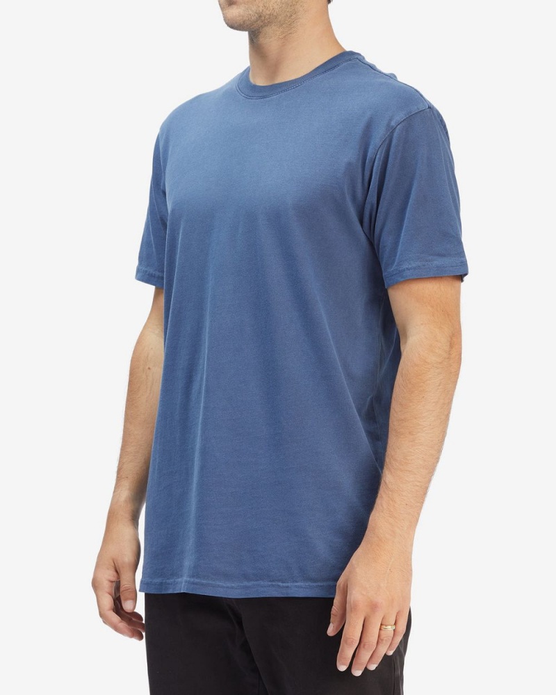 Navy Men's Billabong Essential Wave Washed Short Sleeve T-Shirt | 721650VEJ