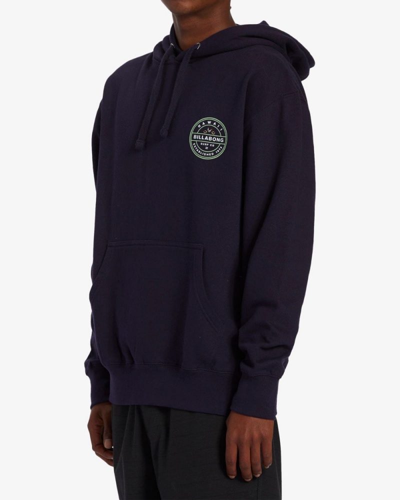 Navy Men's Billabong Hawaii Rotor Pullover Sweatshirt | 074589MRK