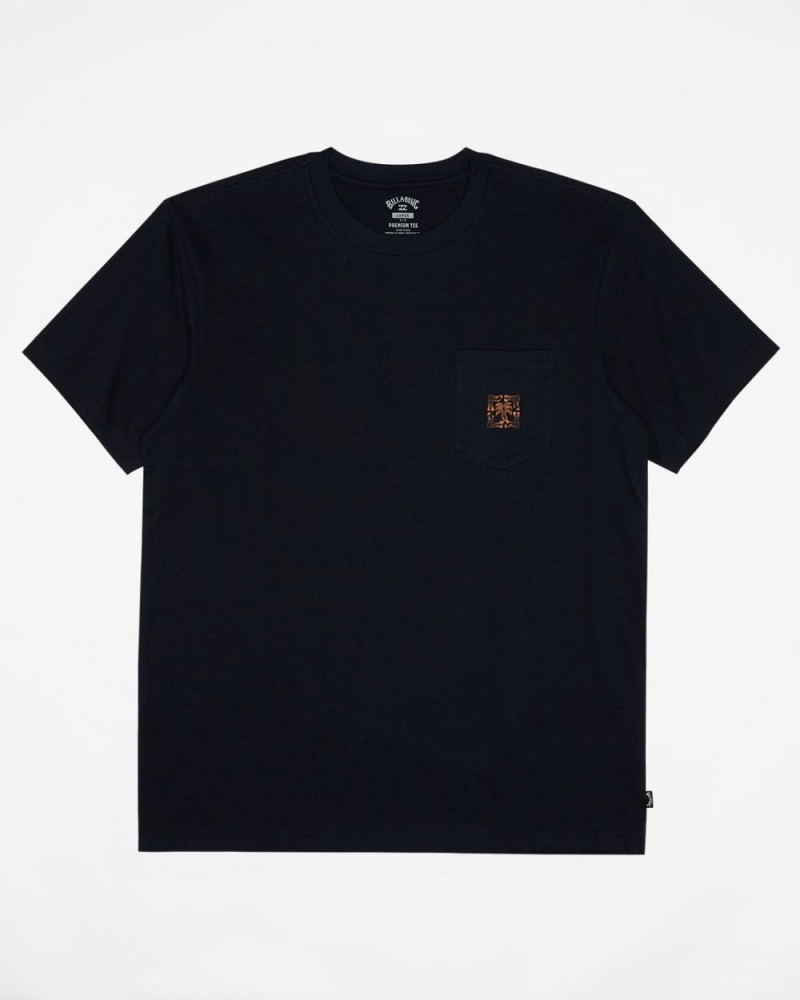 Navy Men's Billabong Troppo Pocket T-Shirt | 623574FVG