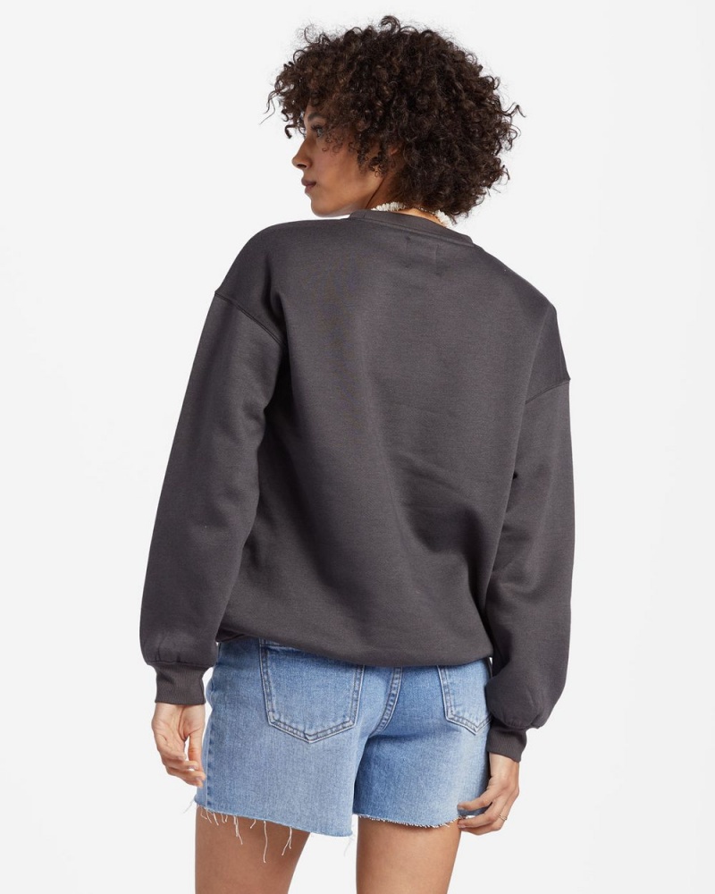 Off Black Women's Billabong Forget Me Not Sweatshirt | 120496NEL