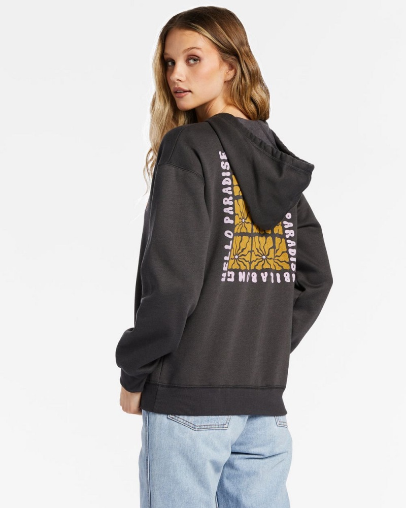 Off Black Women's Billabong Take Me To Paradise Sweatshirt | 045172MSJ