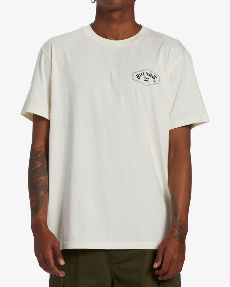 Off White Men's Billabong Exit Arch Short Sleeve T-Shirt | 563907HUI