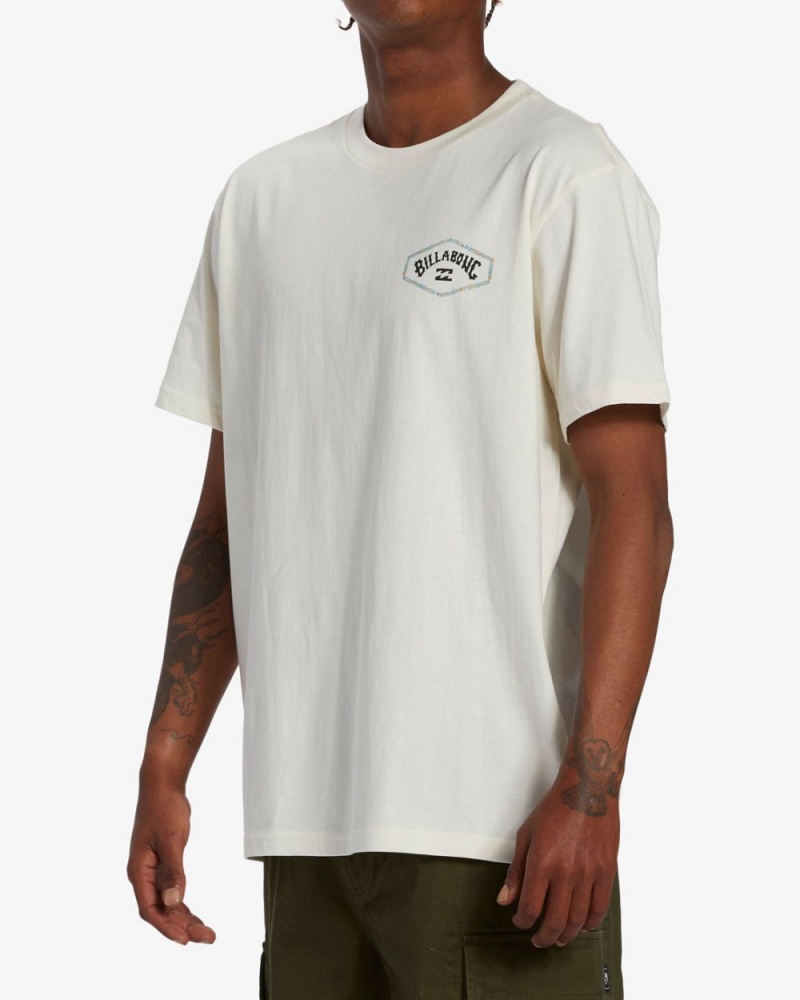 Off White Men's Billabong Exit Arch Short Sleeve T-Shirt | 563907HUI