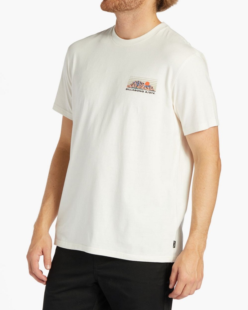 Off White Men's Billabong Length Short Sleeve T-Shirt | 395816YIV