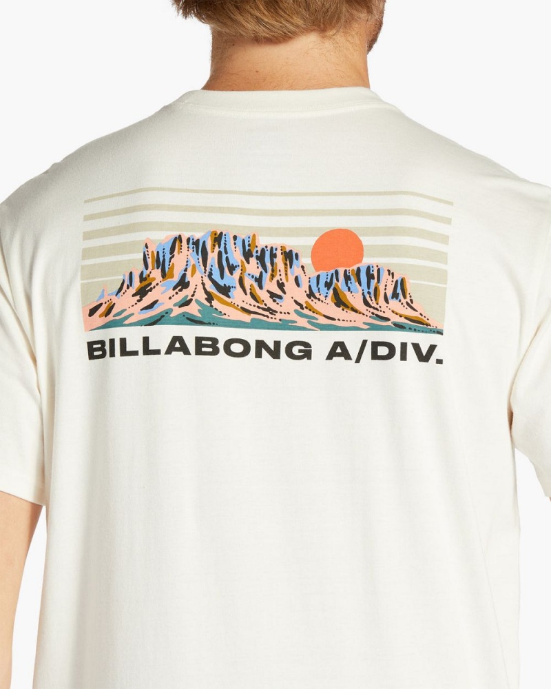 Off White Men's Billabong Length Short Sleeve T-Shirt | 395816YIV