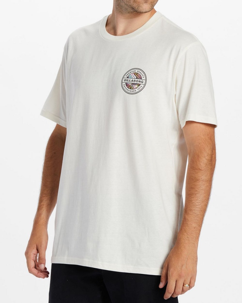 Off White Men's Billabong Rotor T-Shirt | 452761SRG