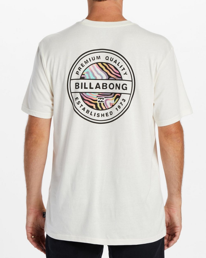 Off White Men's Billabong Rotor T-Shirt | 452761SRG