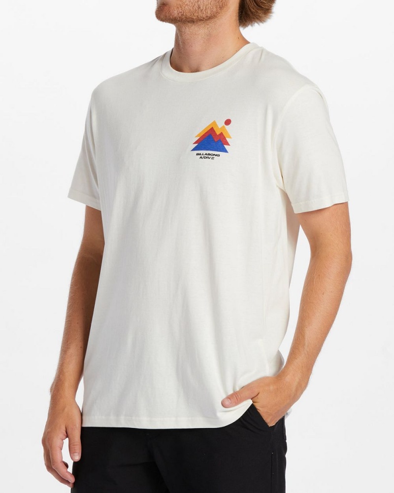 Off White Men's Billabong Stepped T-Shirt | 056721MPB