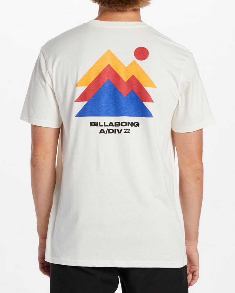 Off White Men's Billabong Stepped T-Shirt | 056721MPB