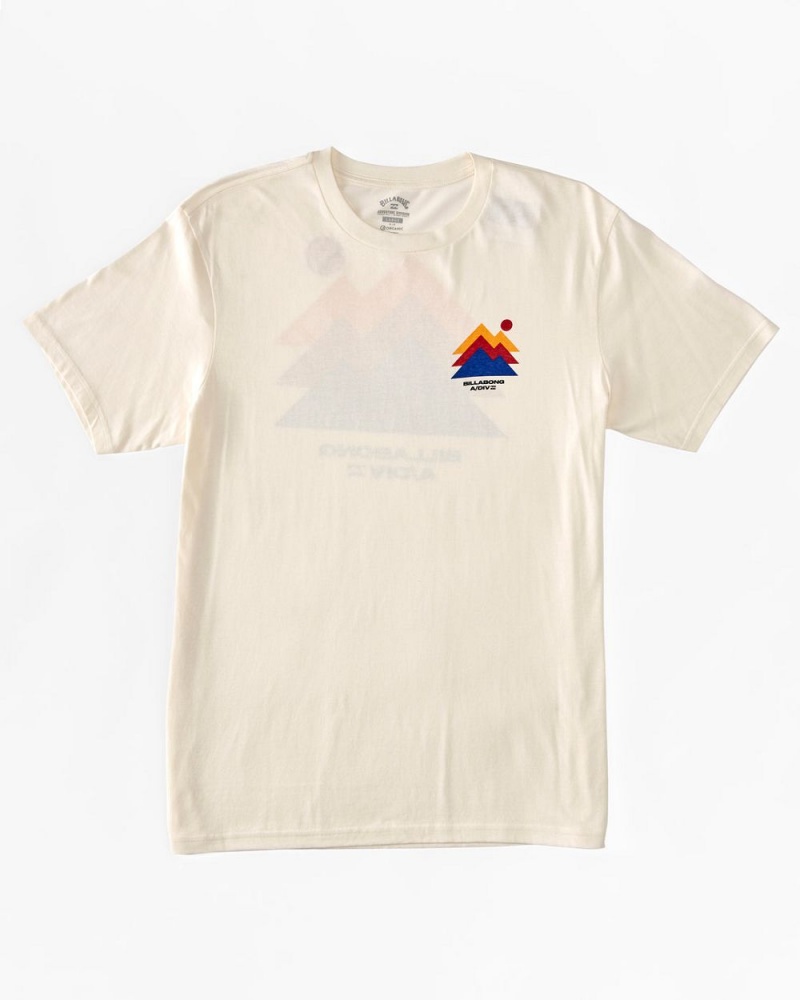 Off White Men's Billabong Stepped T-Shirt | 056721MPB