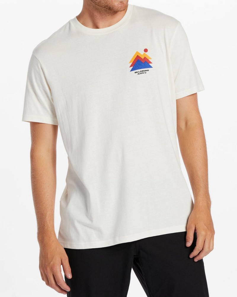 Off White Men\'s Billabong Stepped T-Shirt | 056721MPB