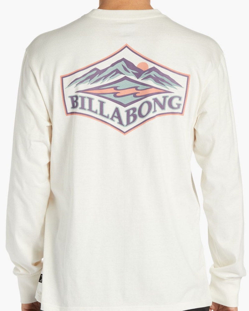 Off White Men's Billabong Summit Long Sleeve T-Shirt | 560324OBX